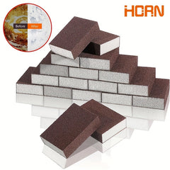 8pcs Sanding Sponges Metal Wood Polishing Kitchen Grill Cleaning Tools