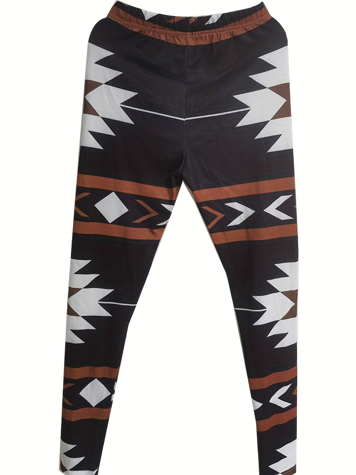 Geometric Print Skinny Leggings Boho Stretchy Leggings Women