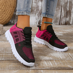 Women's Mesh Breathable Running Shoes Lightweight Non Slip Outdoor Sneakers
