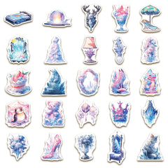 50pcs Ice and Snow World Phone Case Stickers Waterproof Decor