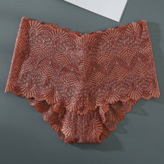 Women's Plus Size Lace Solid Underwear Comfortable Panty