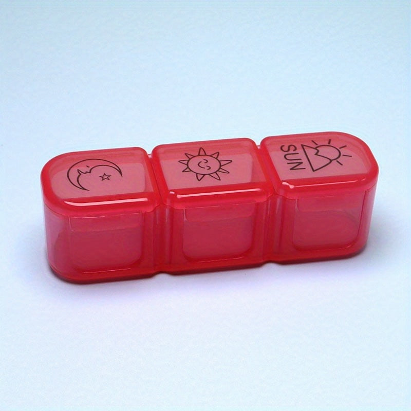 3 Times Weekly Pill Box Portable Medicine Storage Travel Case Organizer