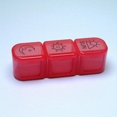 3 Times Weekly Pill Box Portable Medicine Storage Travel Case Organizer