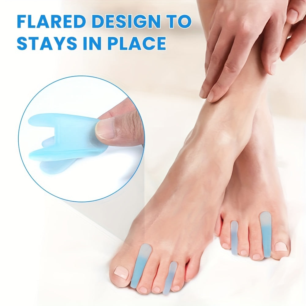 10pcs Gel Toe Separator Bunion Corrector Toe Spacer For Overlapping Toe