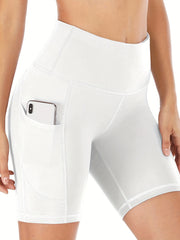 High Waist Skinny Biker Shorts High Stretch Yoga Shorts