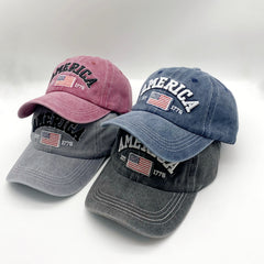 Retro Sunscreen Baseball Cap for Men Embroidery Strap