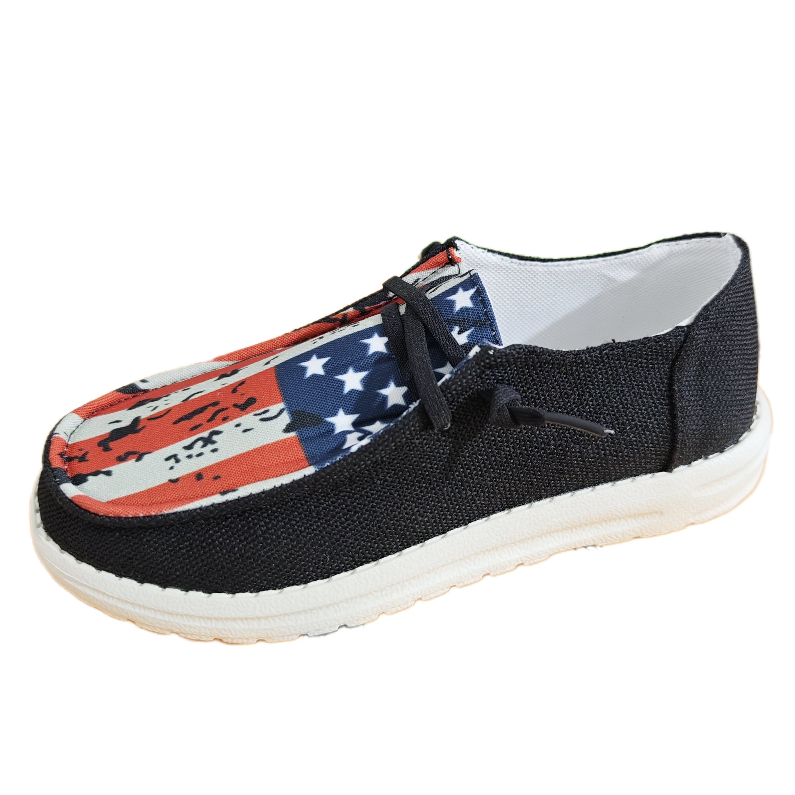 Women's Canvas Lace Up Sneakers Lightweight Casual Outdoor Shoes