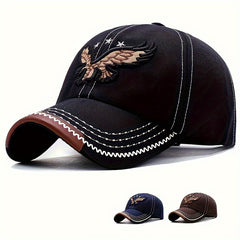Eagle Embroidered Baseball Cap Sun Hat For Men And Women