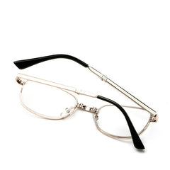Portable Metal Folding Reading Glasses High Definition Presbyopic Glasses