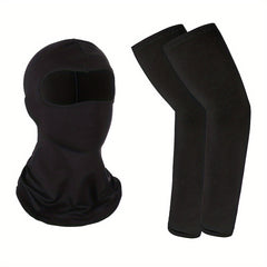 Stylish Summer Outdoor Riding Mask Ice Silk Sleeve Set