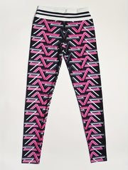 3D Geometric Print Yoga Leggings High Waist Slimming Sports Pants