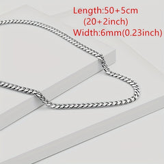 Hip Hop Street Style Chain Stainless Steel Necklace Boys Gift