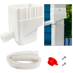 Rainwater Collection System Diverter Connector Kit Outdoor Garden Lawn