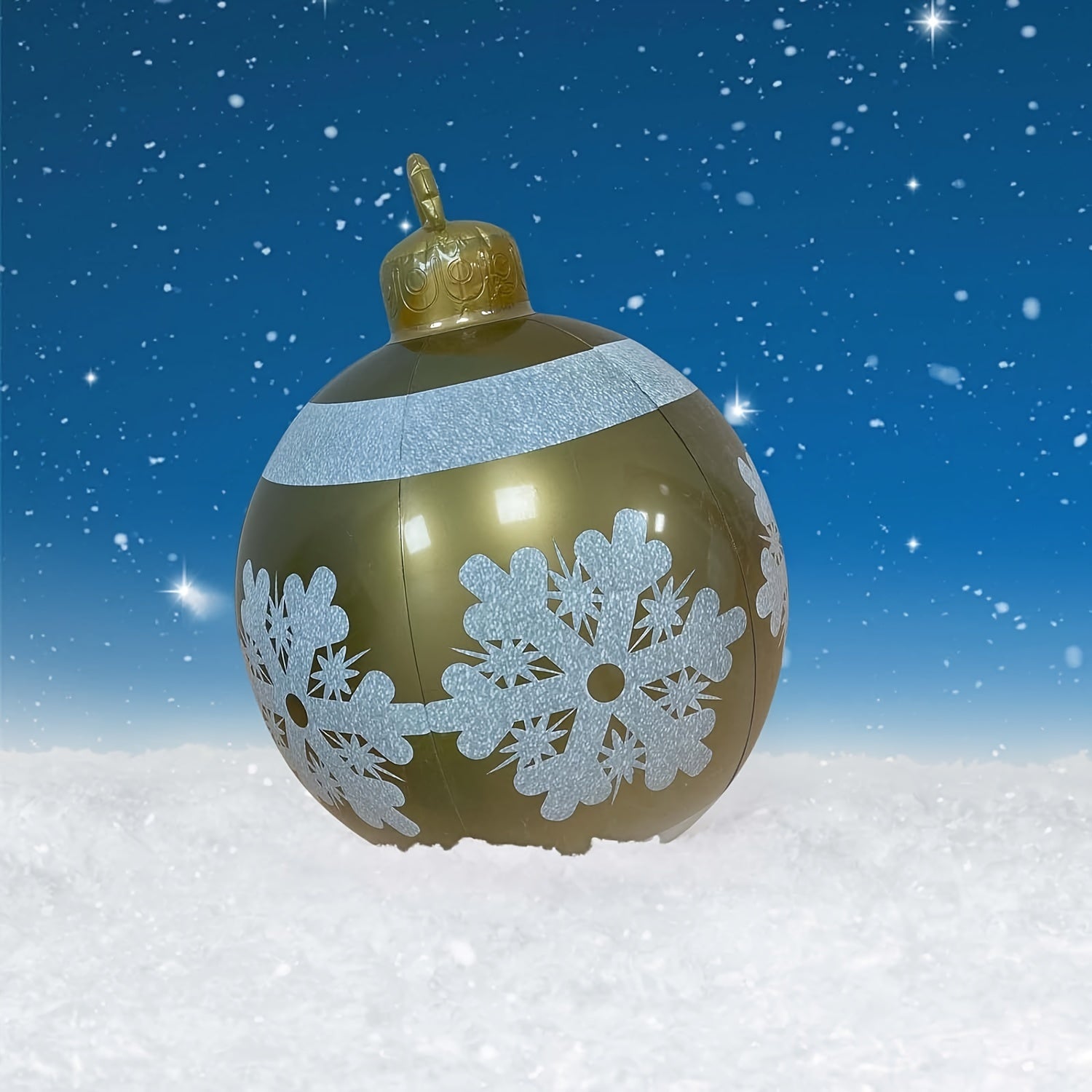 Large Outdoor Christmas Inflatable Decorated Ball, 59.94 cm, PVC Material