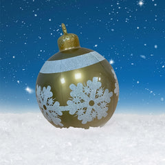 Large Outdoor Christmas Inflatable Decorated Ball, 59.94 cm, PVC Material