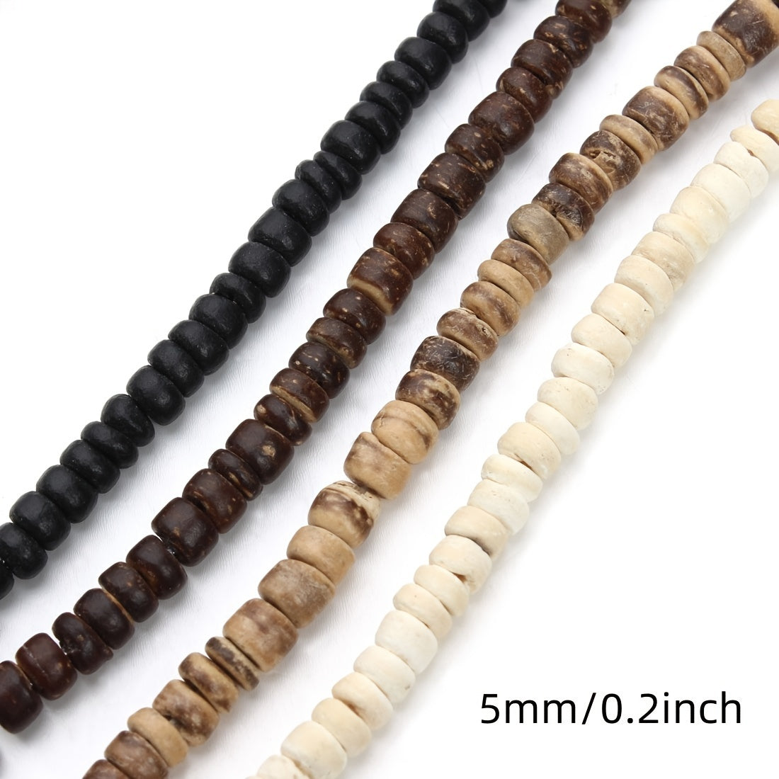 Round Wood Spacer Beads 5mm 300 Pcs for DIY Jewelry Making