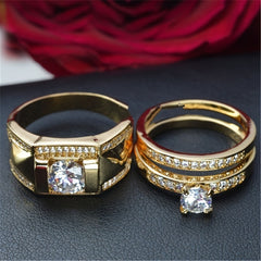 Classic Couple Ring European And American Party Engagement Wedding Jewelry