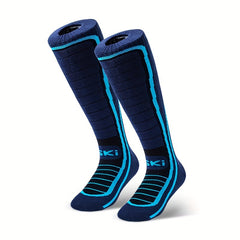 Men's Over-The-Knee High Sport Socks Warm Thermal Sweat-Absorbing Cotton Blend