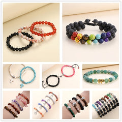 4-12mm Iace Agates Beads Smooth Natural Stone Round Loose Beads