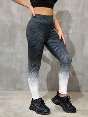 Ombre Print Wideband Leggings for Women - Ideal for Fitness and Running