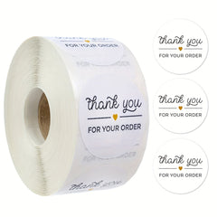 500 Thank You Local Shopping Paper Stickers