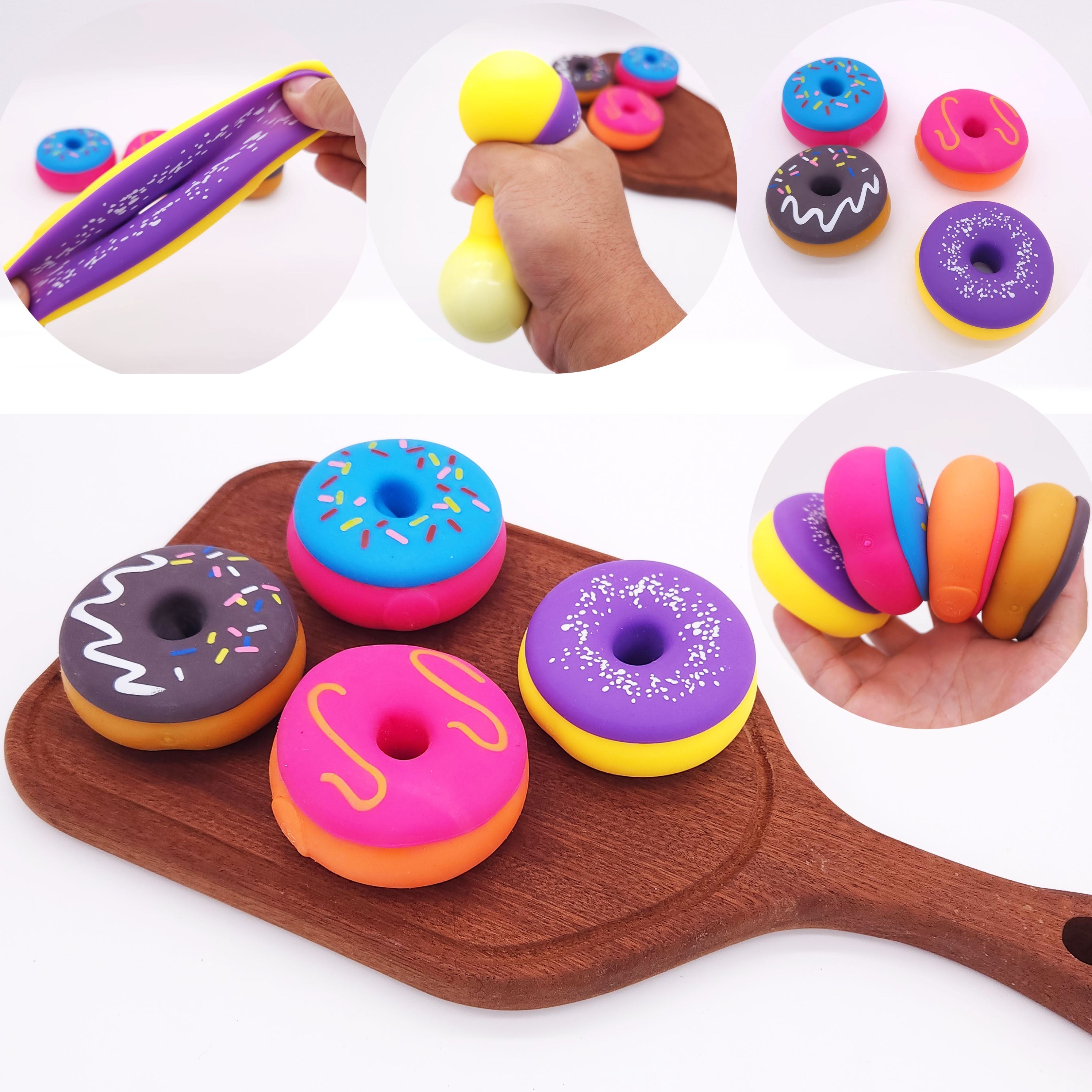 TPR Soft Simulation Donut Funny Squeeze Toy Tricky Christmas Gift