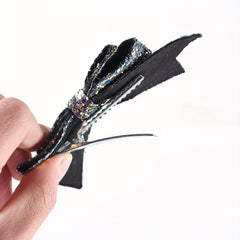 6pcs Glitter Bow Hair Clips for Baby Girls