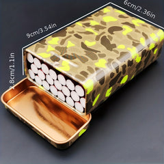 Square Camo Cigarette Case Portable Flip Creative Box