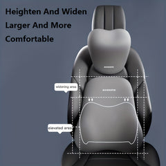 Memory Foam Neck & Lumbar Support Pillow Soft & Removable Cover