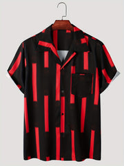 Men's Hawaiian Shirt Casual Button Up Short Sleeve for Summer Vacation