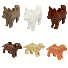 Interactive Golden Retriever Puppy Dog Toy with 6 Colorful Accessories