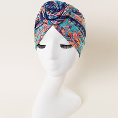 Pre-tied Print Turban Head Wrap Cap Head Wrap Print Scrunchie Turbans Beanie