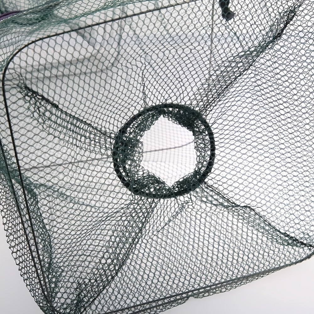 Foldable Fishing Bait Trap Catcher with Portable Cast Net 8.2x17.7 inches
