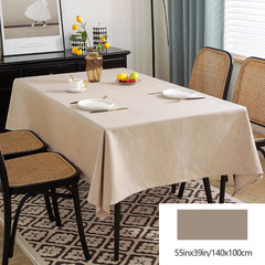 Polyester Tablecloth Cotton And Linen Solid Fabric Table Cover
