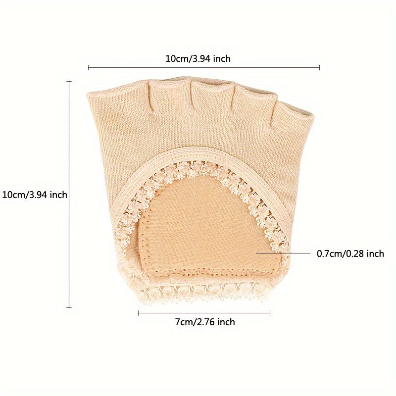 Lace Toe Socks Forefoot Pads Wear-resistant Toes Pads Fit Night And Home Use