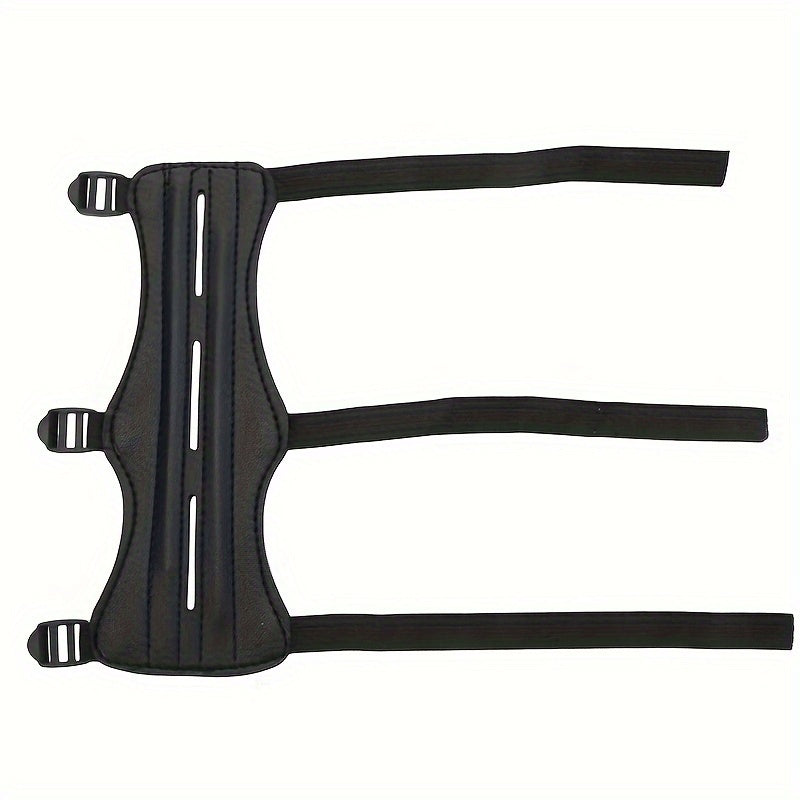 Adjustable Archery Arm Guard 3 Straps Safety Gear