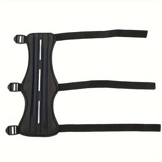 Adjustable Archery Arm Guard 3 Straps Safety Gear