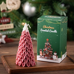 Christmas Tree Aromatherapy Candle Cedar Decorated Long Lasting Aromatherapy