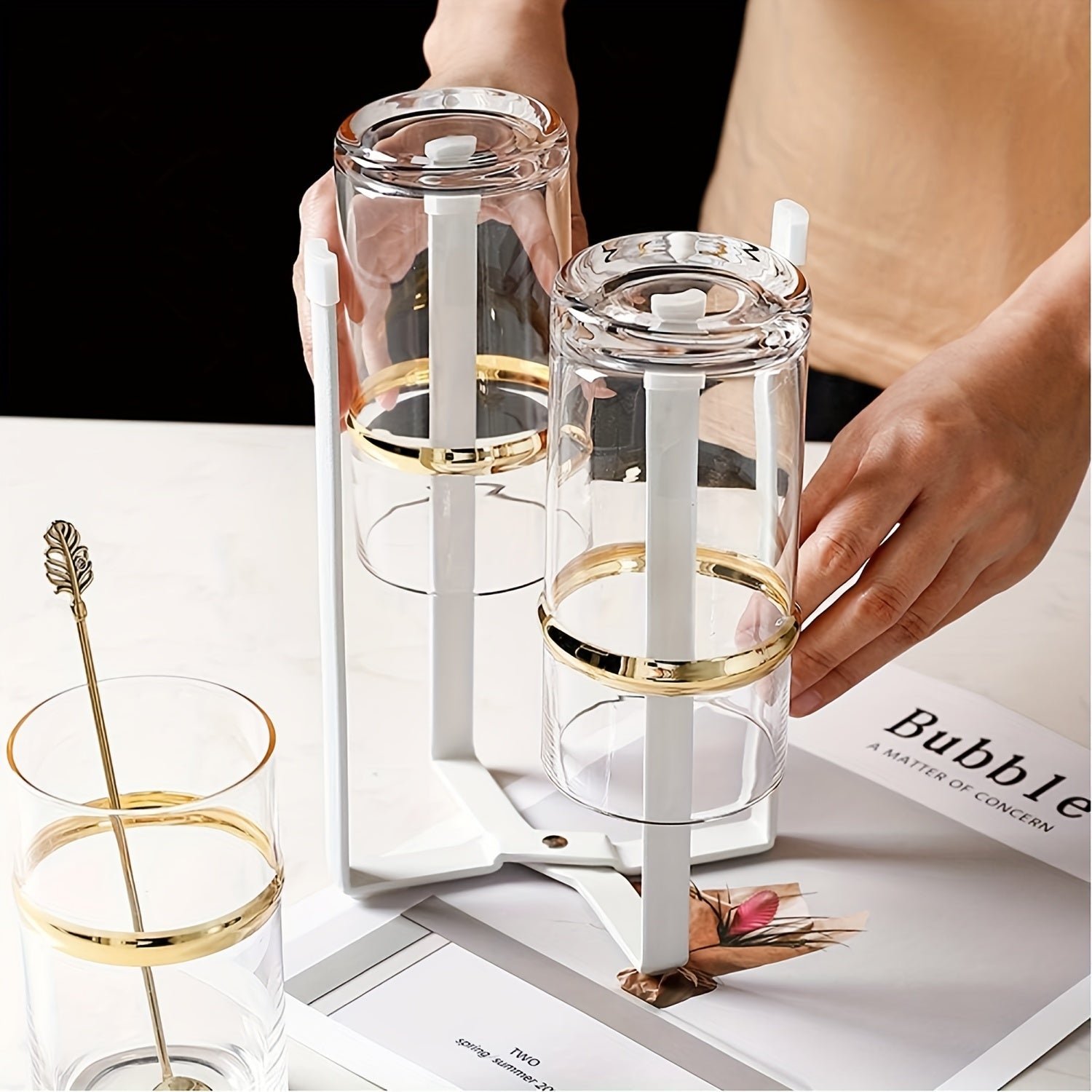 1pc Cup Drain Stand Water Bottle Holder Accessories