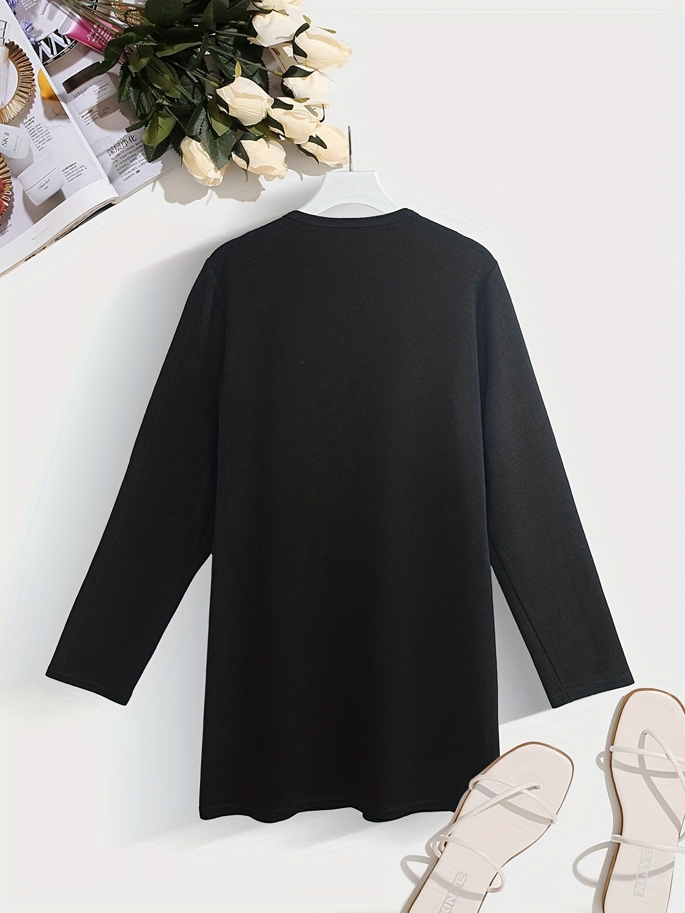 Solid Shawl Collar Jacket Long Sleeve Versatile Outerwear