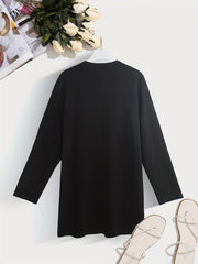 Solid Shawl Collar Jacket Long Sleeve Versatile Outerwear