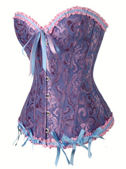 Strapless Corset Bustier Lace Up Body Shaper Women's Lingerie