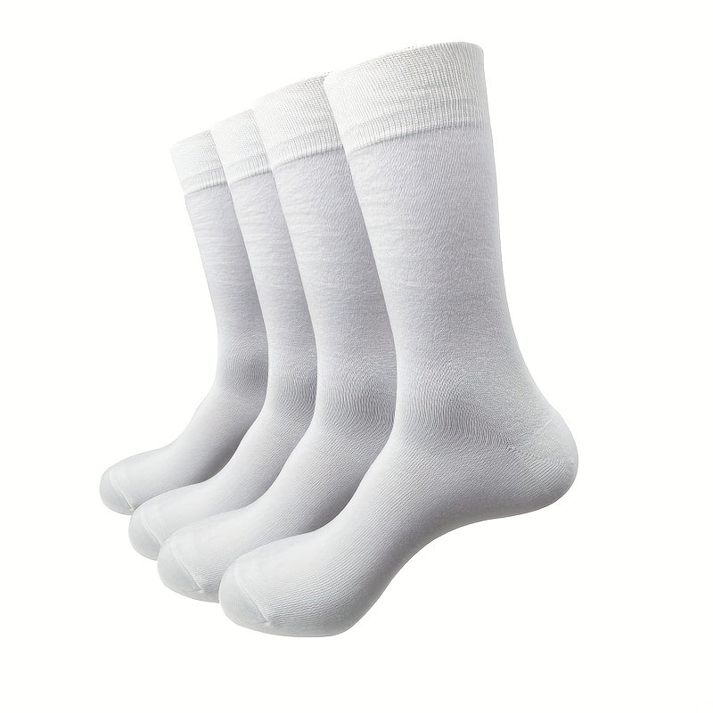 4 Pairs Men's Casual Sweat Absorbent Breathable Socks