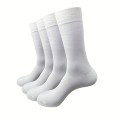 4 Pairs Men's Casual Sweat Absorbent Breathable Socks