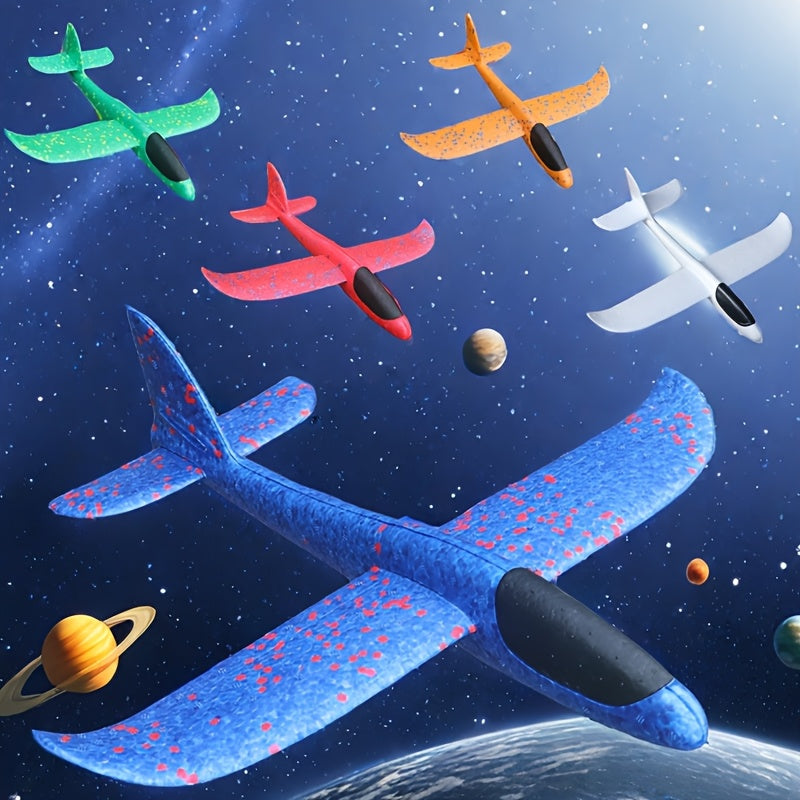 Large Foam Beach Planes Hand Tossed Spinning Toys Outdoor Throwing Toys