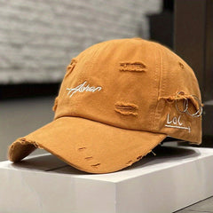 Vintage Ripped Baseball Cap Distressed Dad Hats Unisex Hip Hop Sun Hats