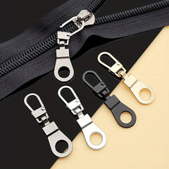 4pcs Metal Zipper Silder For Jacket Bag Purse Pockets Repair Kits