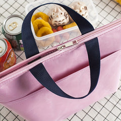 300D Oxford Cloth Lunch Bag Insulated Hand-held Outdoor Picnic Waterproof Bag