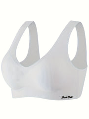 Seamless Wireless Bra Full Coverage Comfy & Breathable Women's Lingerie