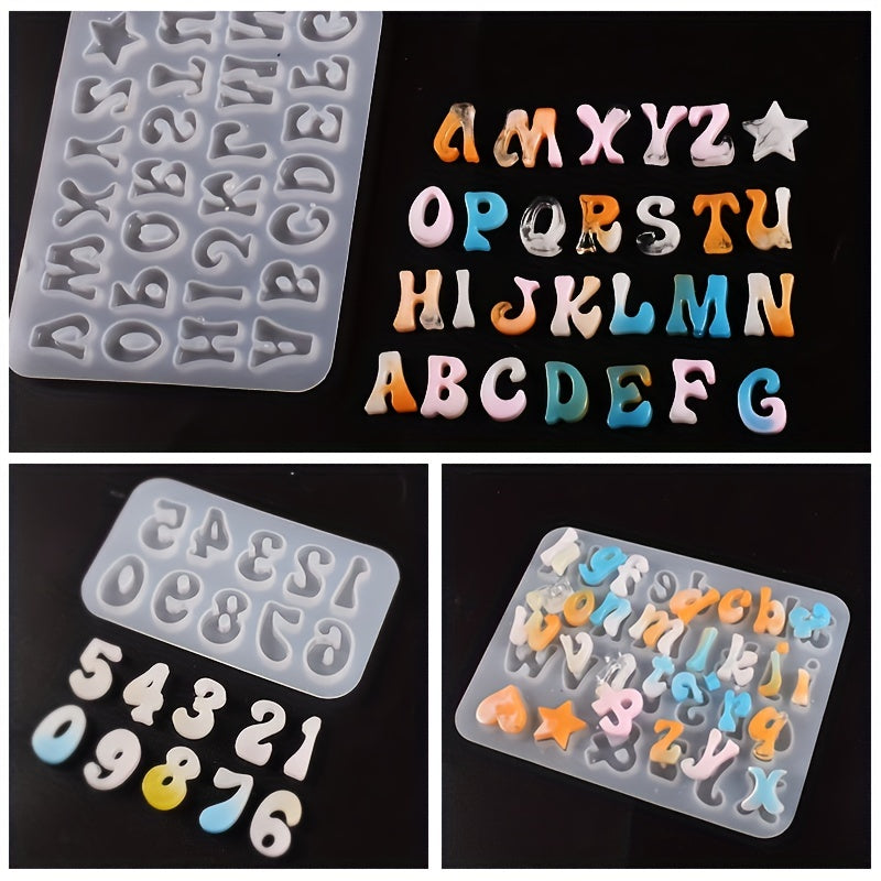 Alphabet Letter Pendant Silicone Mold DIY Epoxy Resin Jewelry Crafts